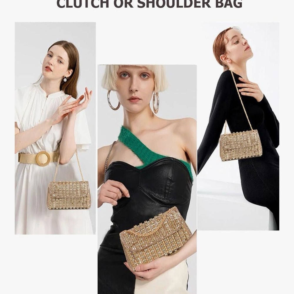 Chic Gold Chain Mini Bag - Picture 3 of 5